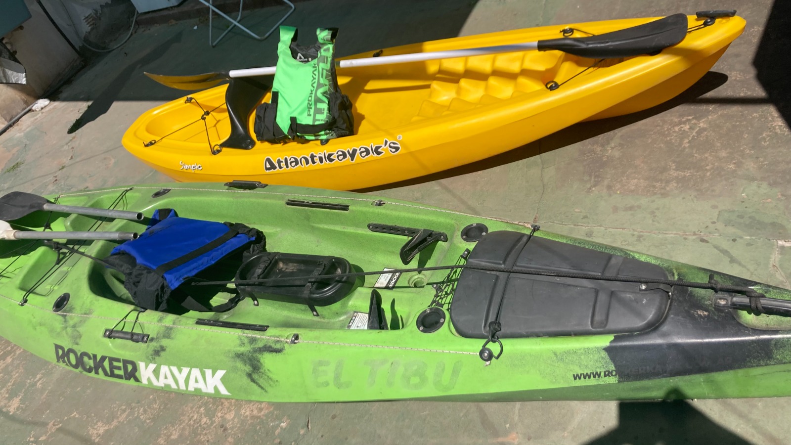Kayaks Rocker Wave fishing y Atlntikayak Simplo - Foto 4