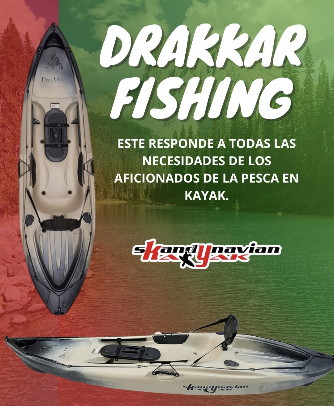 Kayak Scandynavian Drakkar Fishing - Foto 2