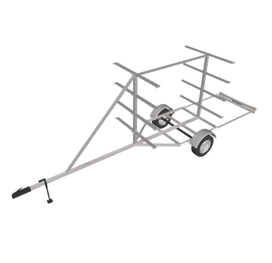 Trailer Para 8 Kayaks O Sup Modelo 8k - Gs Design - Imagen principal