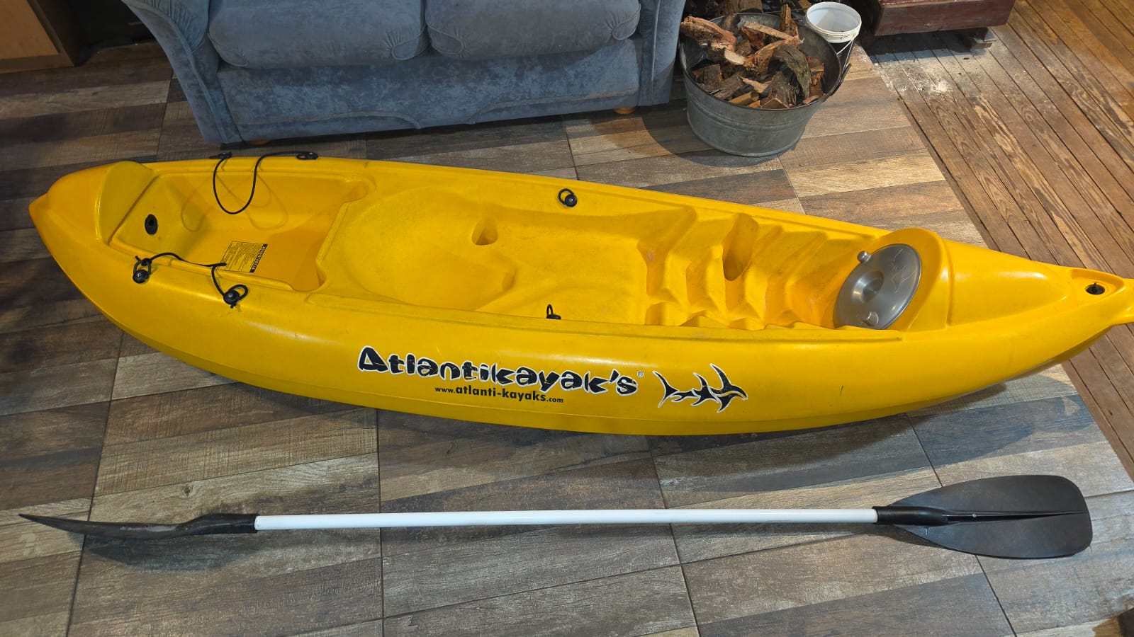 Kajak Atlantikajak K1, con remo - Foto 4