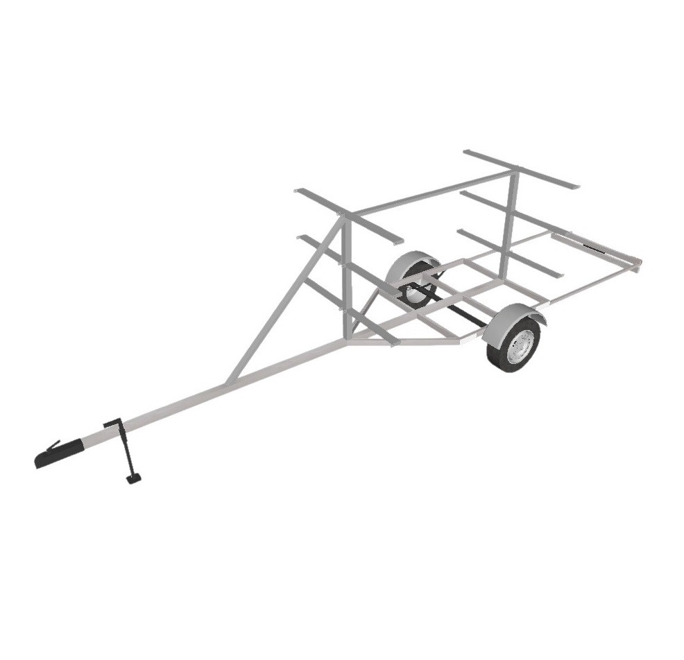 Trailer Para 6 Kayaks O Sup Modelo 6k - Gs Design - Imagen principal