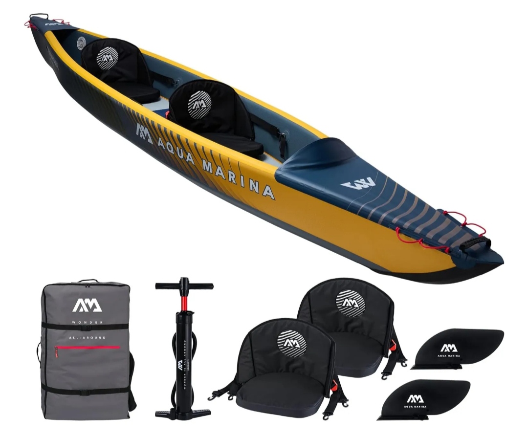 Kayak Aqua Marina Tomahawk air-k 440m para 2 personas Nuevo sin uso  - Foto 6