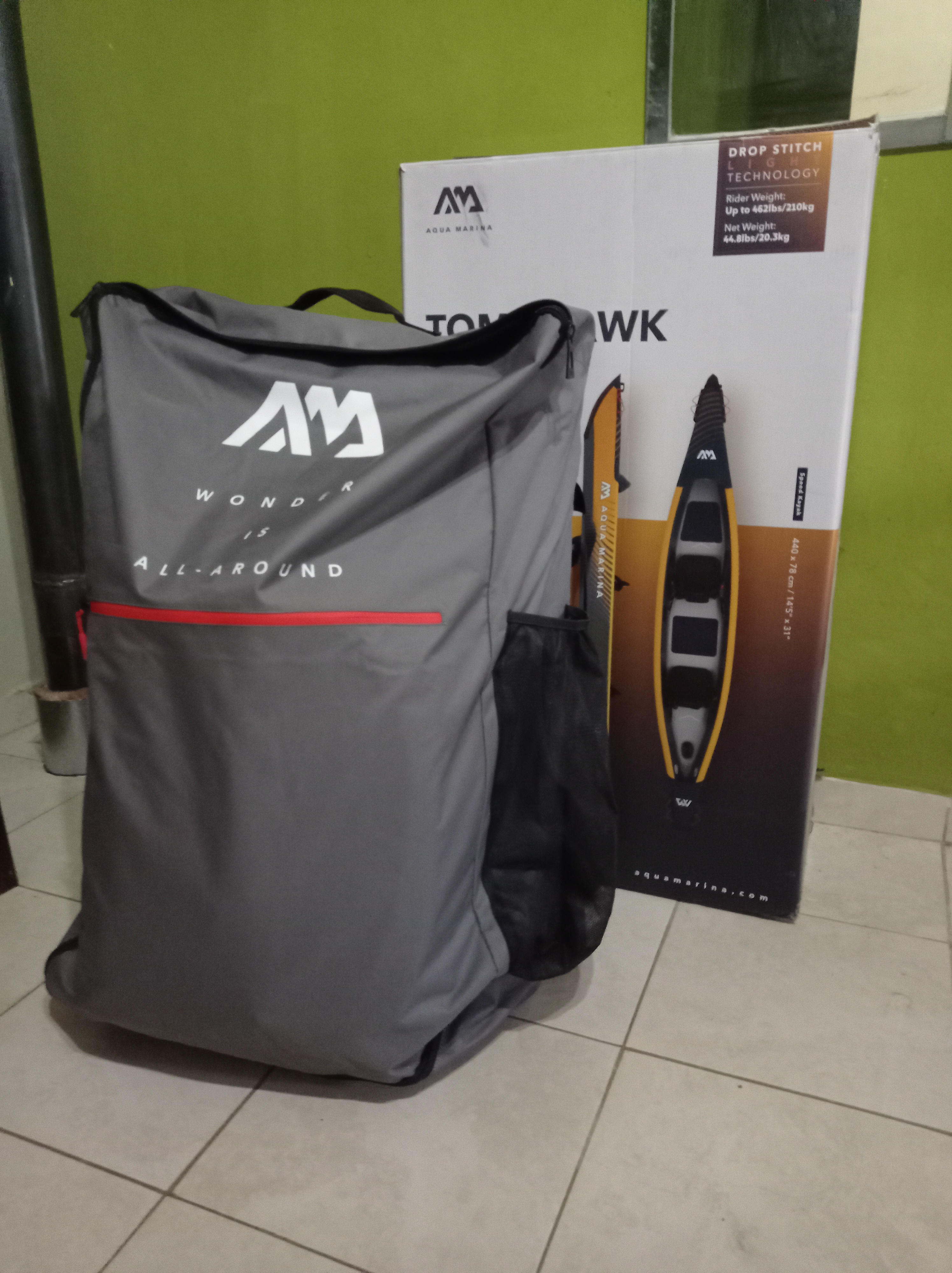 Kayak Aqua Marina Tomahawk air-k 440m para 2 personas Nuevo sin uso  - Foto 5