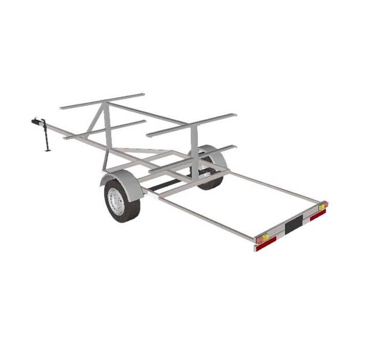 Trailer Para 4 Kayaks O Sup Modelo 4k - Gs Design - Foto 1